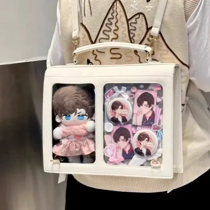 Niche japonaise transparente Ita sac décontracté grande capacité fille épaule sac à bandoulière à la mode Ulzzang étudiant sac à dos ItaBag
