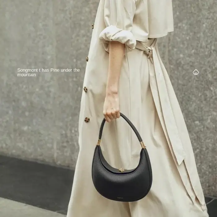 Sac à main Songmont, couleur unie, rétro, élégant à la française, style quotidien, style de trajet q