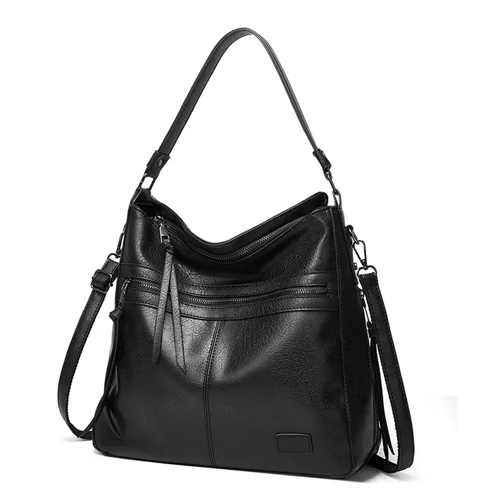 Grand sac messager en cuir pour femme