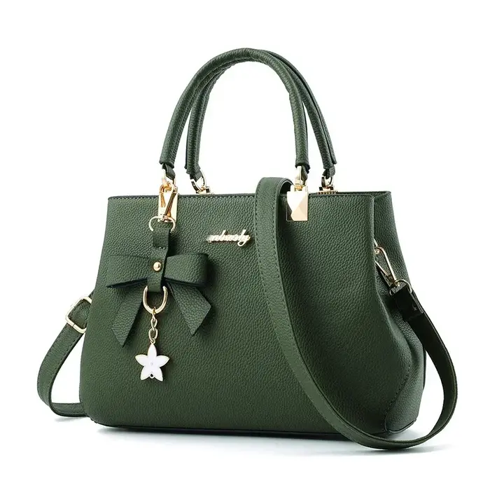 Femmes sacs de messager avec pendentif fleur bureau dames mode fourre-tout sac à main pur pour femme nouveaux