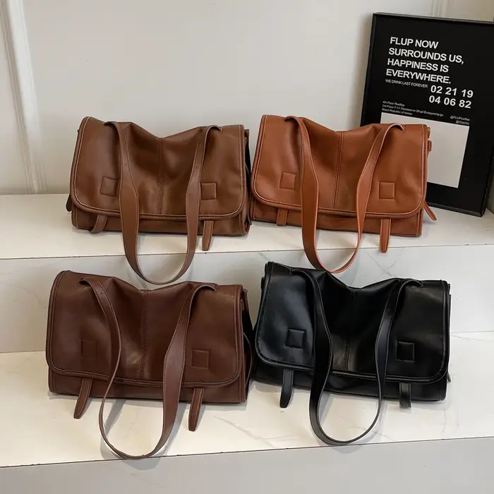 Sac enveloppe noir Simple