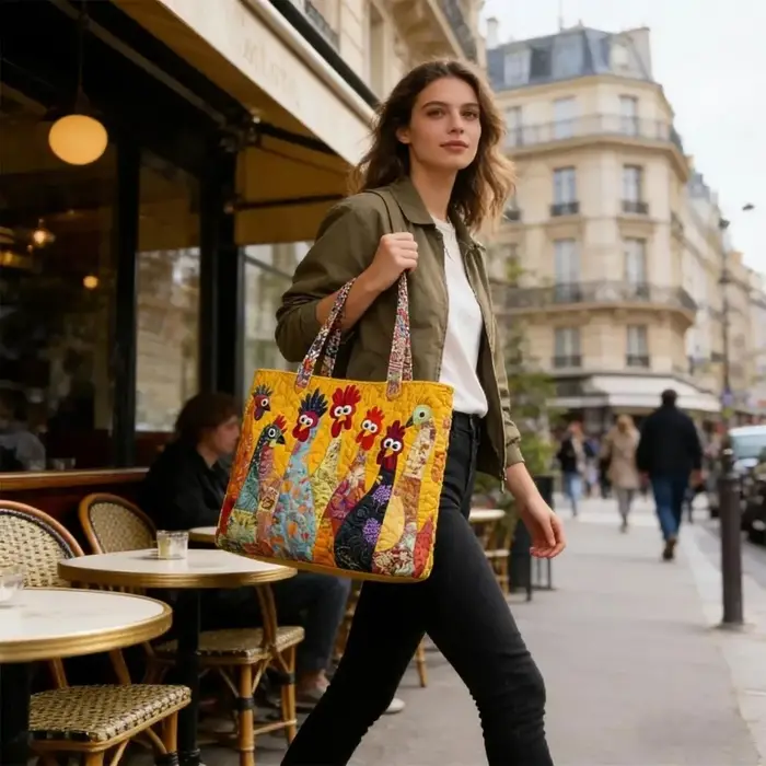 Sac fourre-tout matelassé vintage