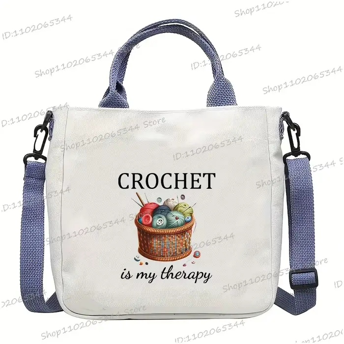 Sac à bandoulière sur le thème du crochet pour femme