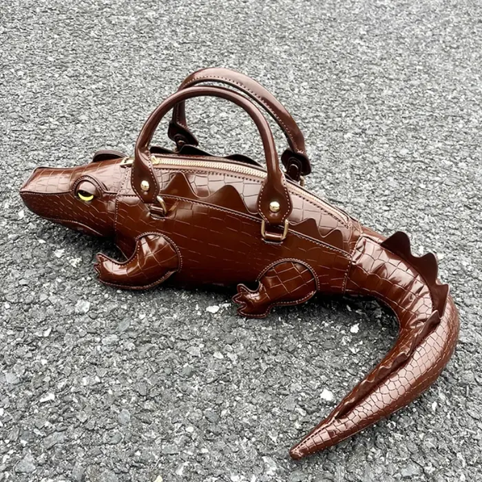 Sac à main créatif en forme de Crocodile