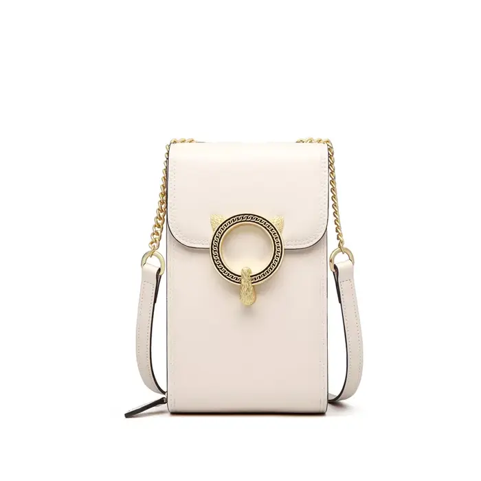 FOXER marque sac de téléphone portable en cuir fendu sac à bandoulière pour femme 2025 mode léger luxe