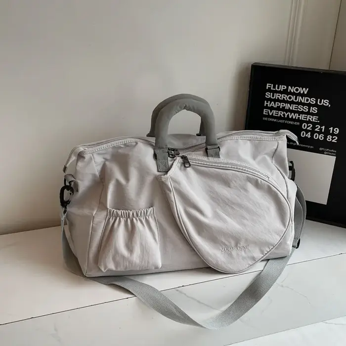 Sac de sport 36-55L pour raquettes de badminton et de tennis, sac de fitness pour femme avec séparat