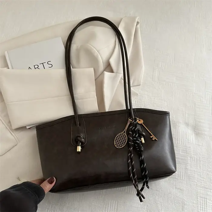 Sac à bandoulière multicolore tendance en cuir PU avec nœud papillon
