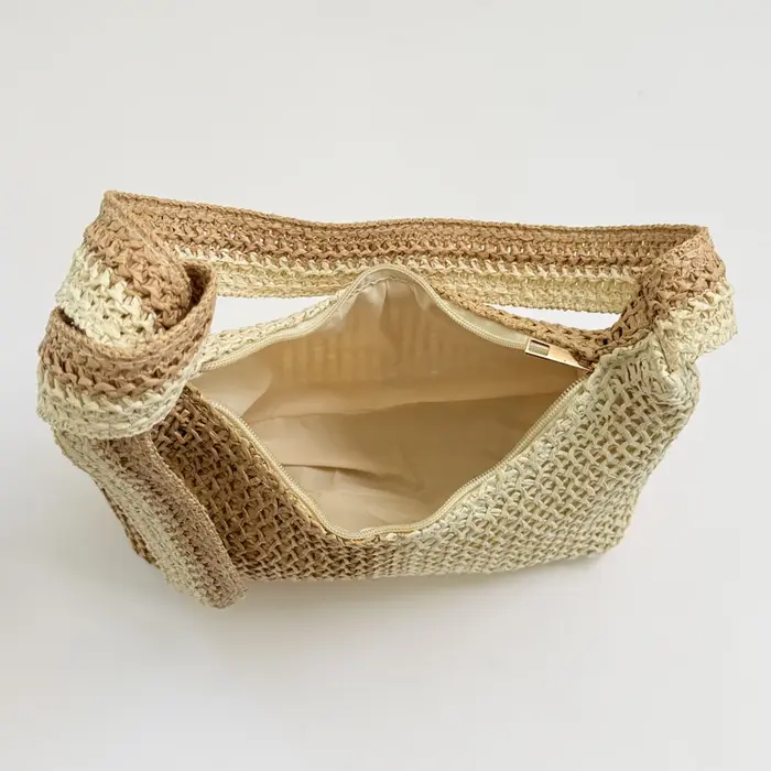 Sac à bandoulière tissé petit format pour femme