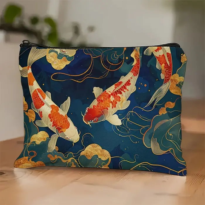 Koi Fish Design Pochette à cosmétiques Sac