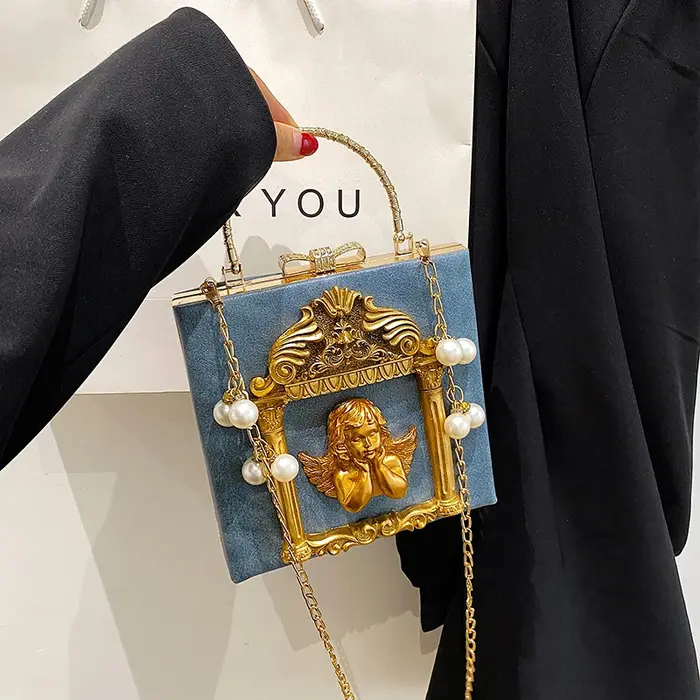 Mini sac à main vintage pour femme