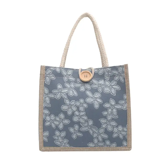 Sac à main en lin portable pour femme