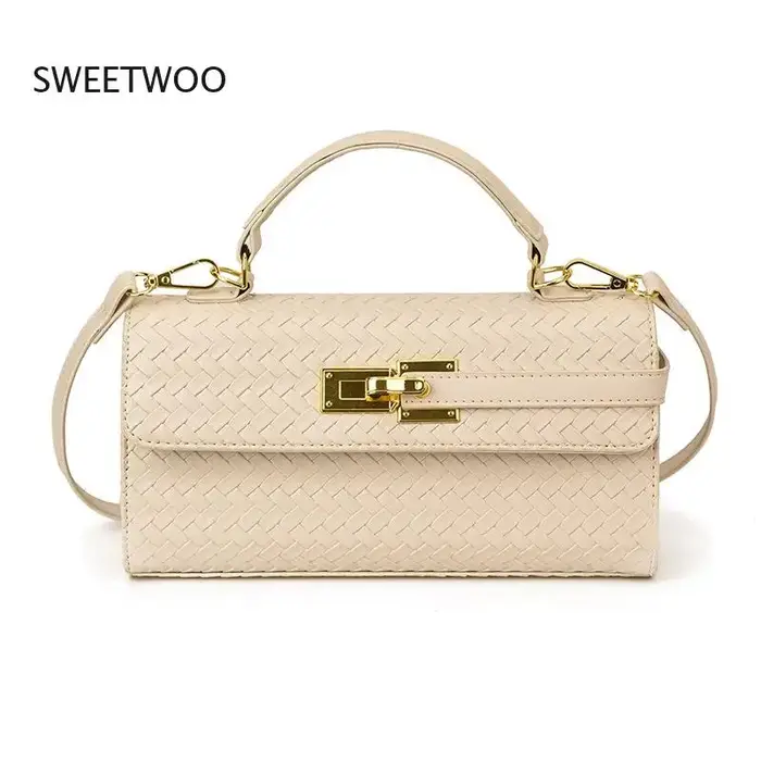 Nouveau Sac à Main Mini pour Femme 2026 en Cuir PU Tressé