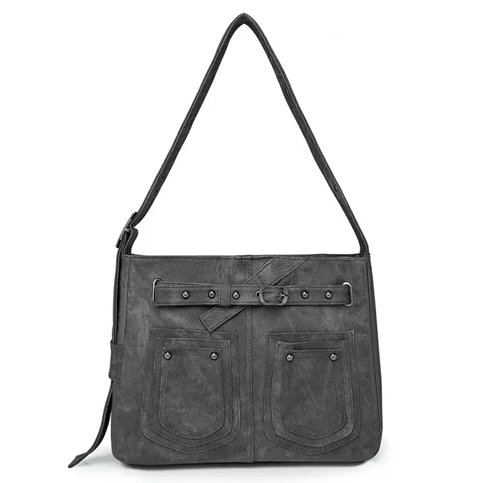 Sac à Bandoulière Inclinée en Nylon de Grande Capacité pour Femme, Vintage, Qualité Supérieure, Soli