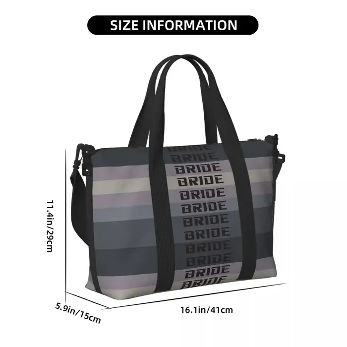 Sac de voyage de plage en matériau personnalisé pour mariée Jdm