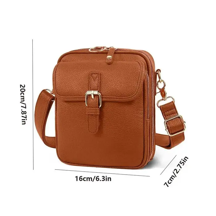 Sac messager en cuir pour femmes