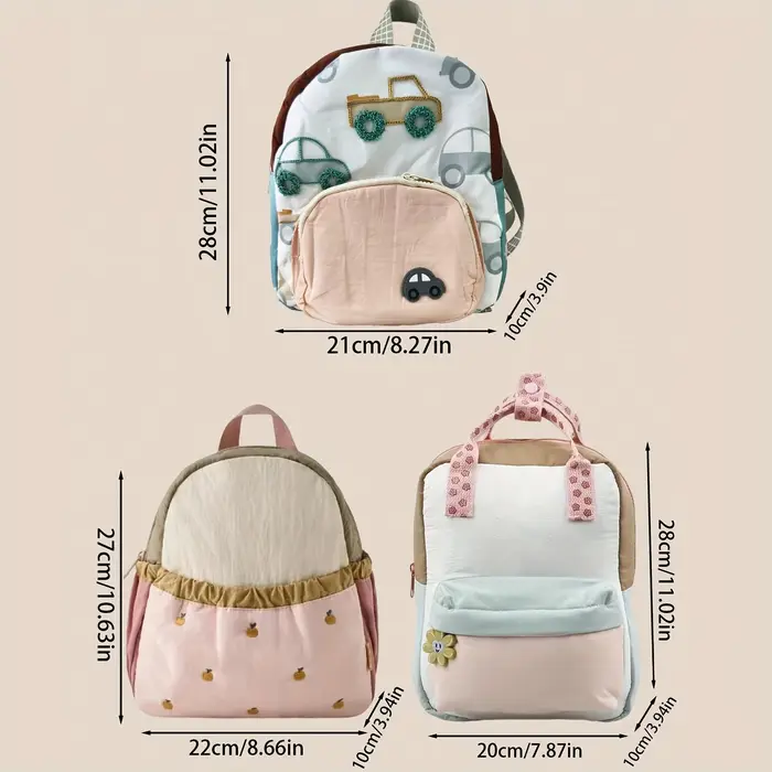 Sac à dos extérieur automne hiver pour enfants - Nom personnalisé