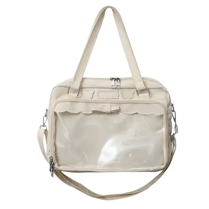 Itabag-Sac à Bandoulière en Toile Transparente pour Fille, Mignon, Japonais, Personnalité Étudiante,