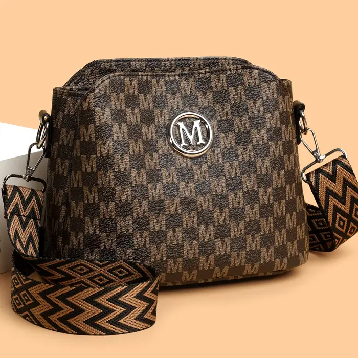 Sac à bandoulière en simili cuir synthétique pour femmes