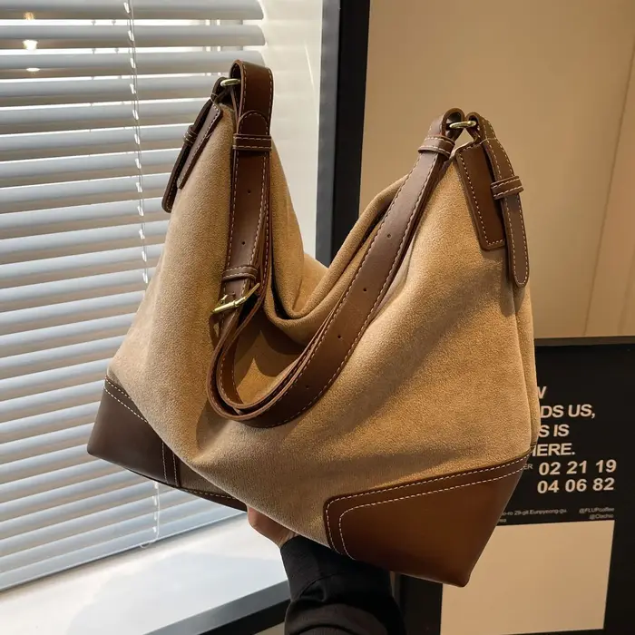 Sac fourre-tout Vintage en daim pour femmes