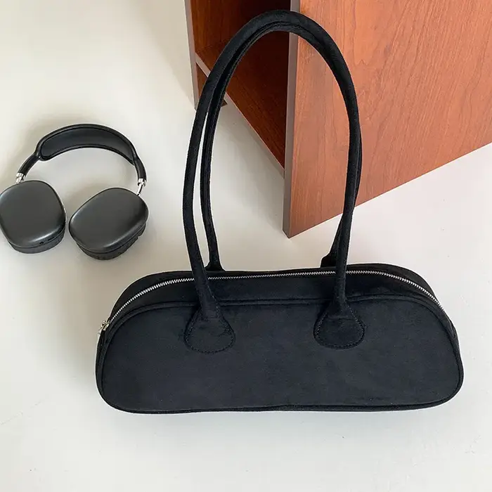 JIAERDI-Sac à main rétro en daim pour femme, sac à main décontracté, sac sous les bras, esthétique c