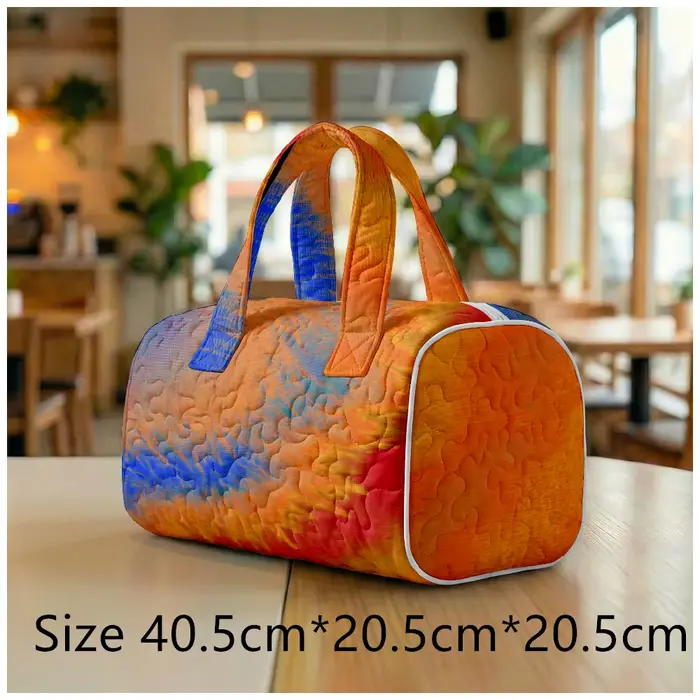 Sac fourre-tout matelassé tendance pour femmes, motif tie-dye et marbré, sac à bandoulière grande ca