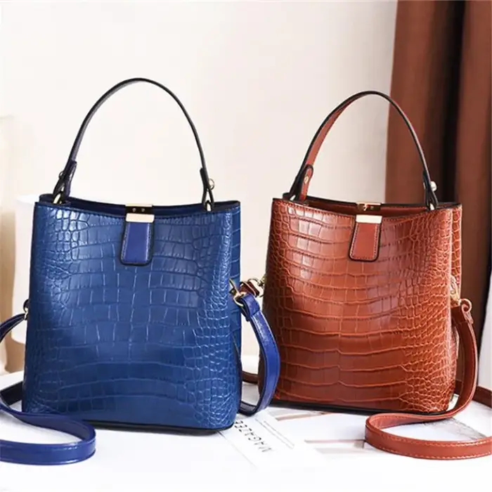 Sac à main Vintage en cuir pierre