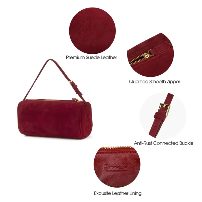 Matna-Petit sac à main en cuir suédé