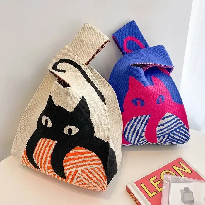 Mini sac de poignet à nœud pour femmes