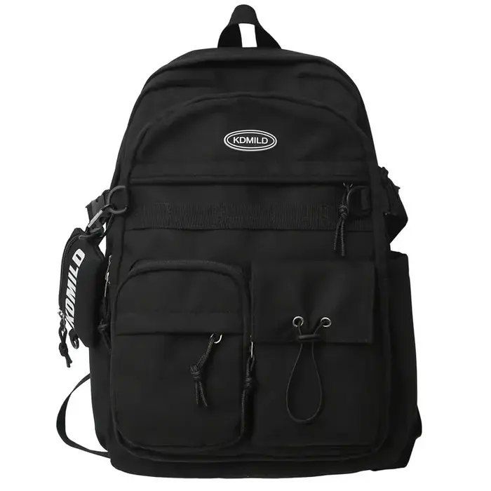 Sac à Dos en Toile à Fermeture Éclair de Grande Capacité, Cartable de Voyage pour Ordinateur, pour Jeune Étudiante et Homme