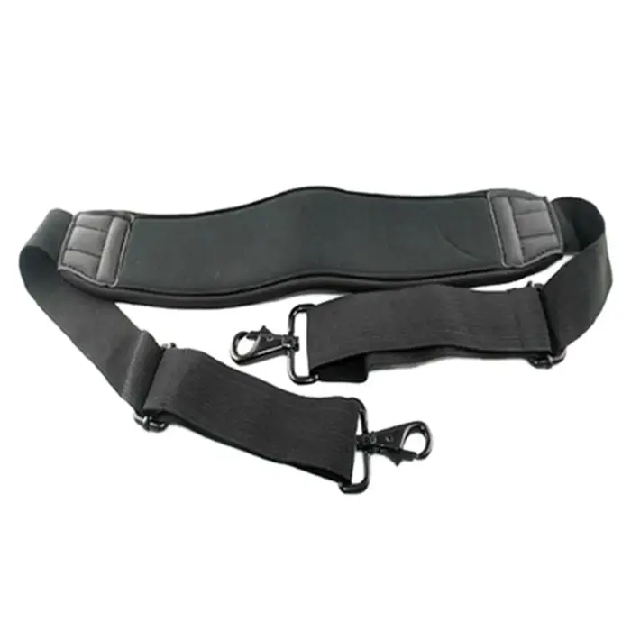 Sangle de sac à bandoulière réglable noire avec doubles crochets pour sac stabilisateur d'appareil p