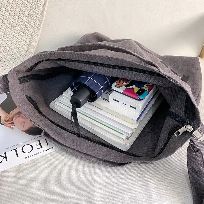 Sacs à main en toile de grande capacité pour femmes, créateur de niche, fourre-tout de simplicité, sacs à bandoulière pour femmes, initiés