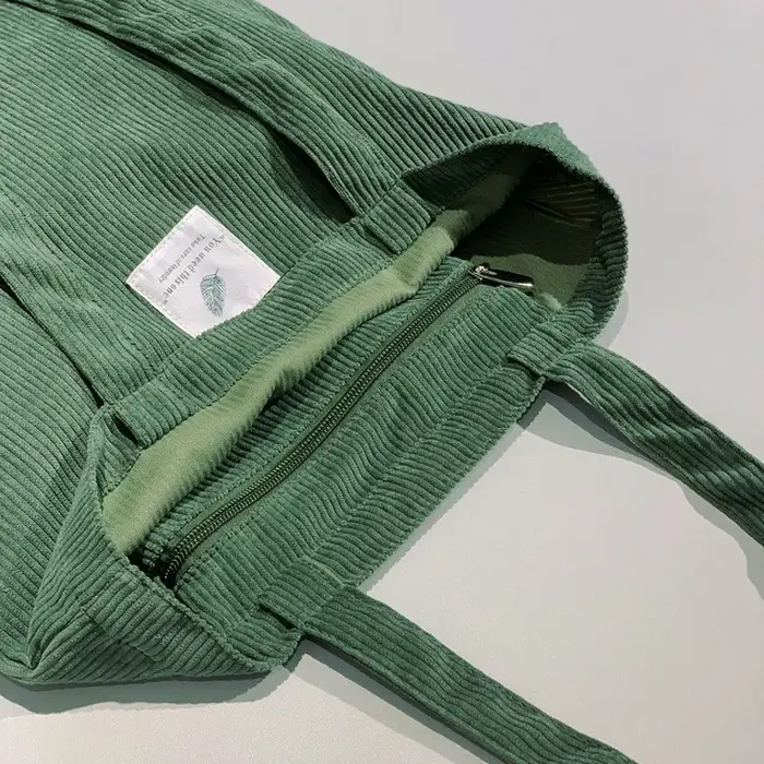 Sac cabas en velours côtelé pour femme JIOMAY 2025 – Sac fourre-tout élégant et durable