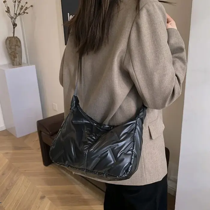 Sac à main en Nylon léger argenté pour filles