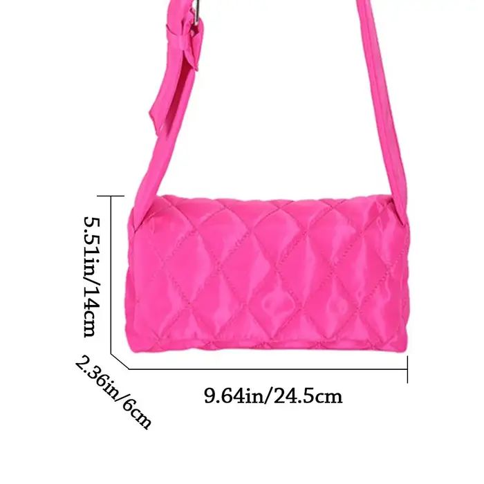 Sac fourre-tout matelassé en coton rembourré pour femme