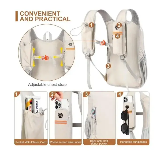 Nouveau sac à dos pliable d'extérieur