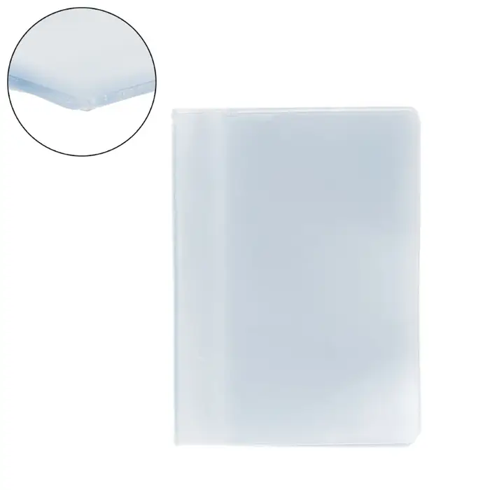Q1QA – pochette transparente en plastique PVC pour carte de crédit