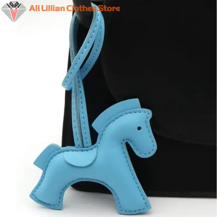 Mini pendentif poney en cuir PU pour femmes