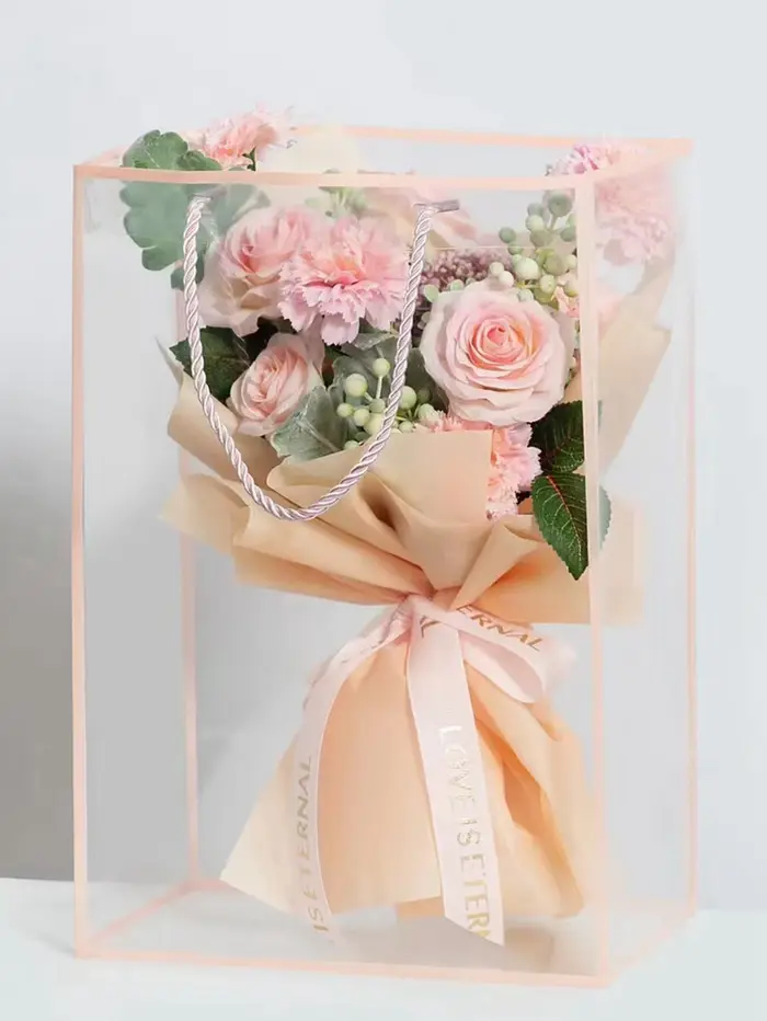 Sac fourre-tout à bordure noire blanche et rose