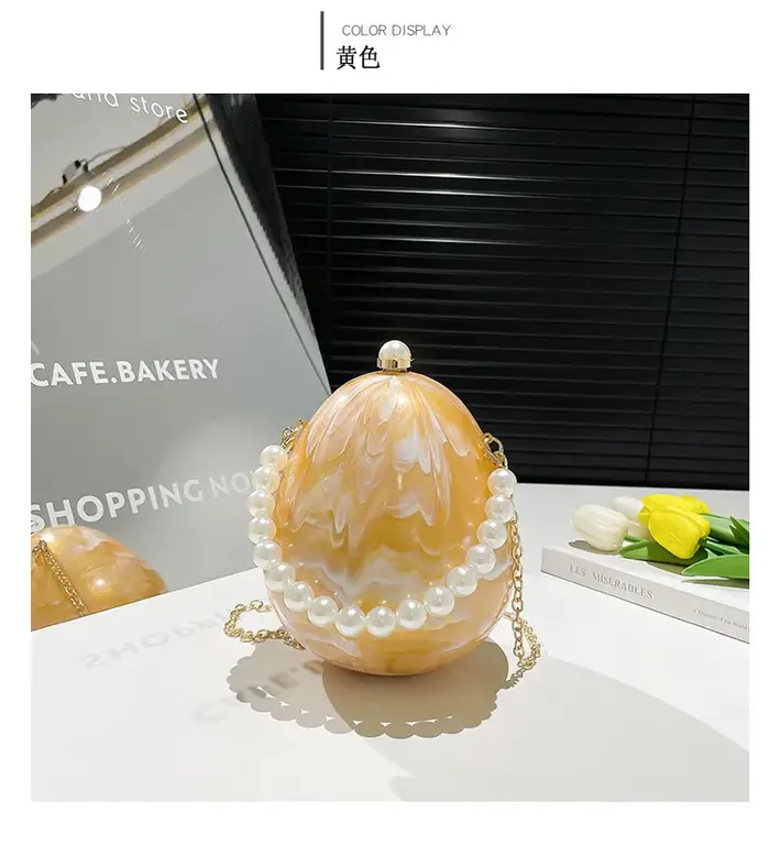 Nouveau sac en coquille d'œuf en acrylique 2025