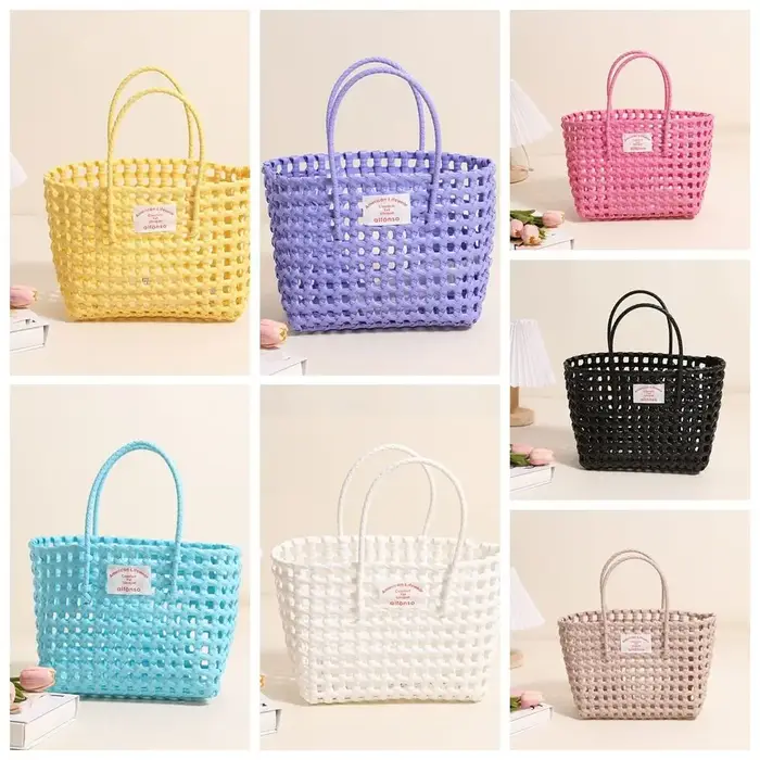 Sac en tissu ajouré de style campagnard