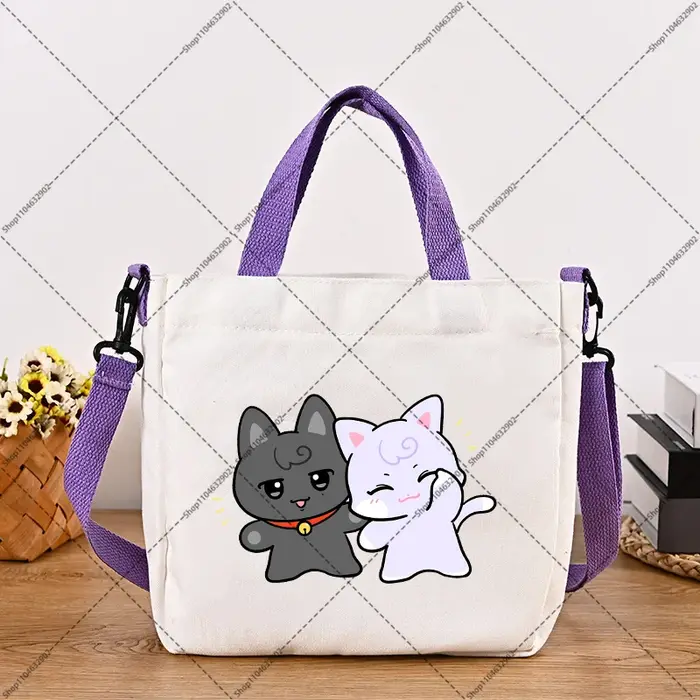 Sac à bandoulière KPOP ATEEZ Aniteez, motif dessin animé imprimé, sacs à main pour femmes et hommes,