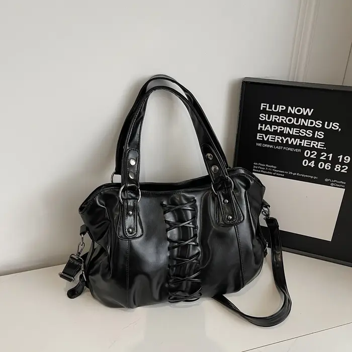LEFTSIDE – sac à bandoulière Vintage en cuir marron pour femmes, sac à main rétro, sacs à main et bo