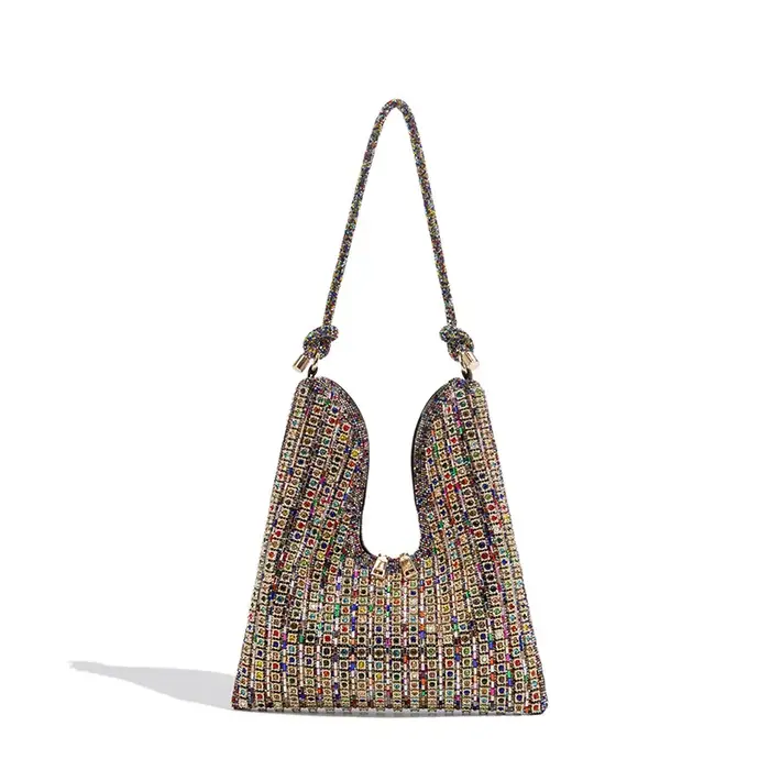 Sac à main en diamant, sac seau en strass pour femme
