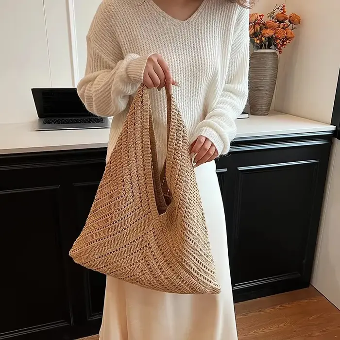 Sac à main en tricot pour femmes