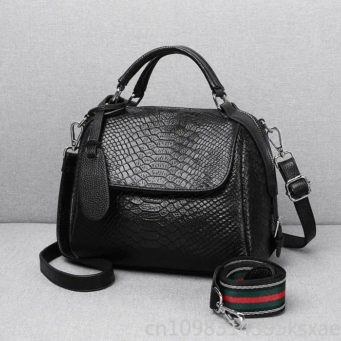 Sac à main en cuir pleine fleur pour femme