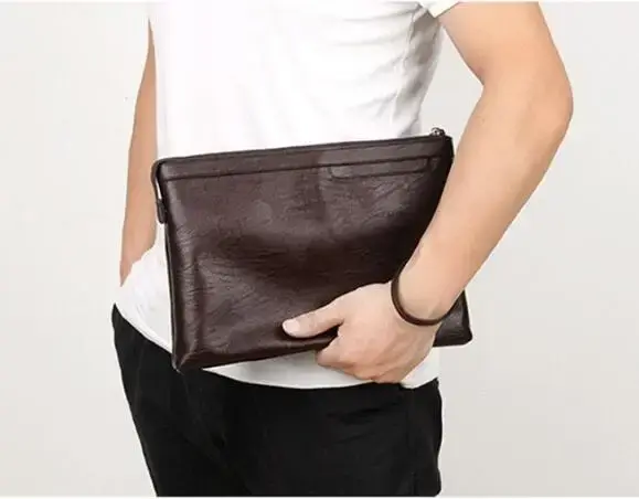 Pochette en PU pour hommes
