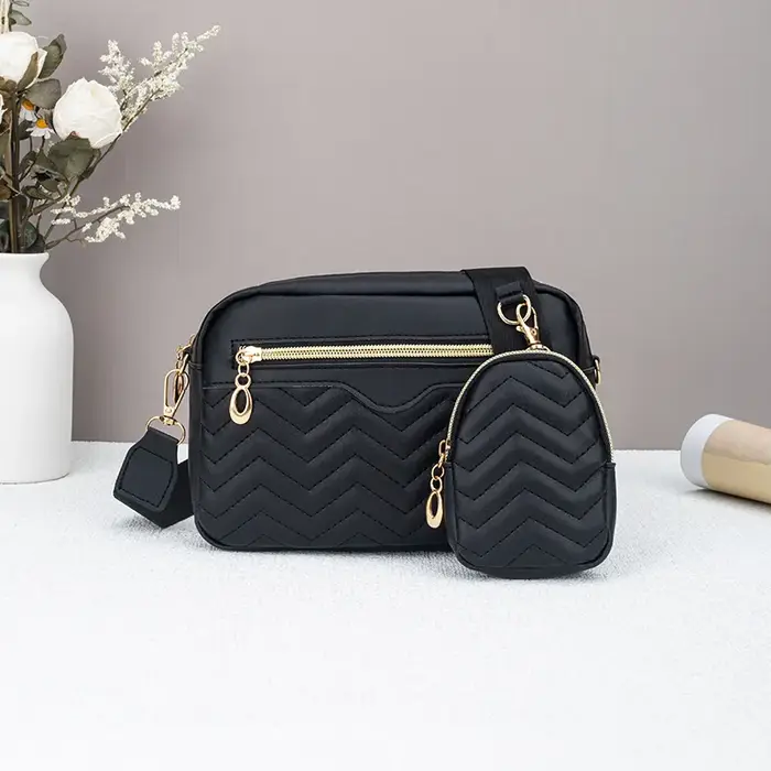 Sac carré à bandoulière minimaliste décontracté, avec Mini sac à main suspendu, sac à bandoulière à