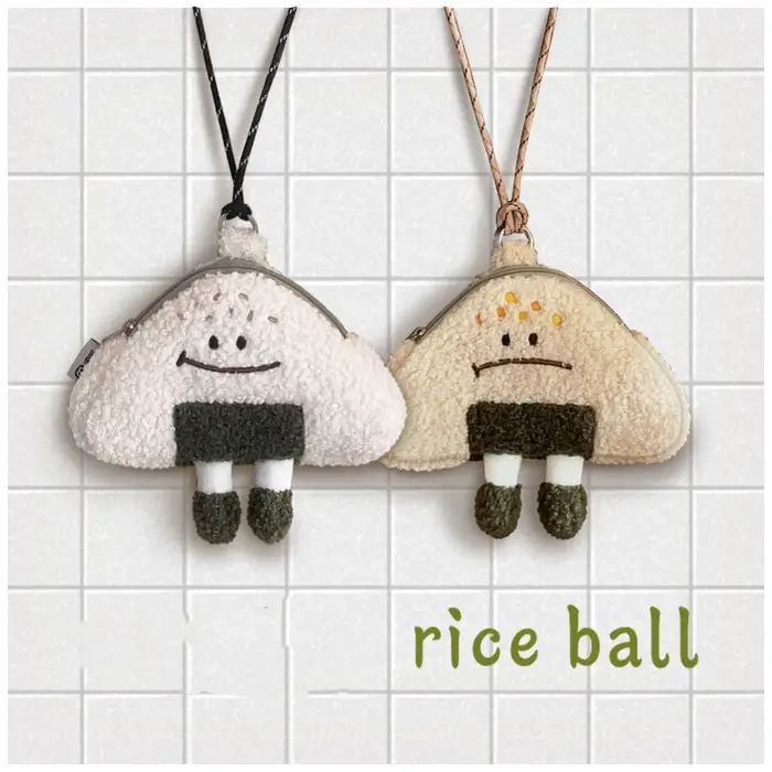Sac japonais Kawaii 2023 nouvelles femmes dessin animé boule de riz en peluche sacs à bandoulière