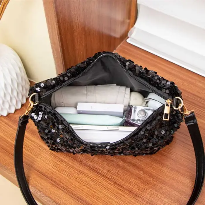 Sac à main scintillant à paillettes pour femmes