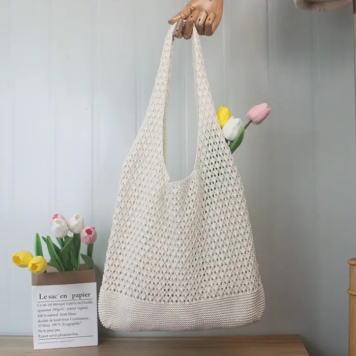 Sac fourre-tout en crochet pour femme